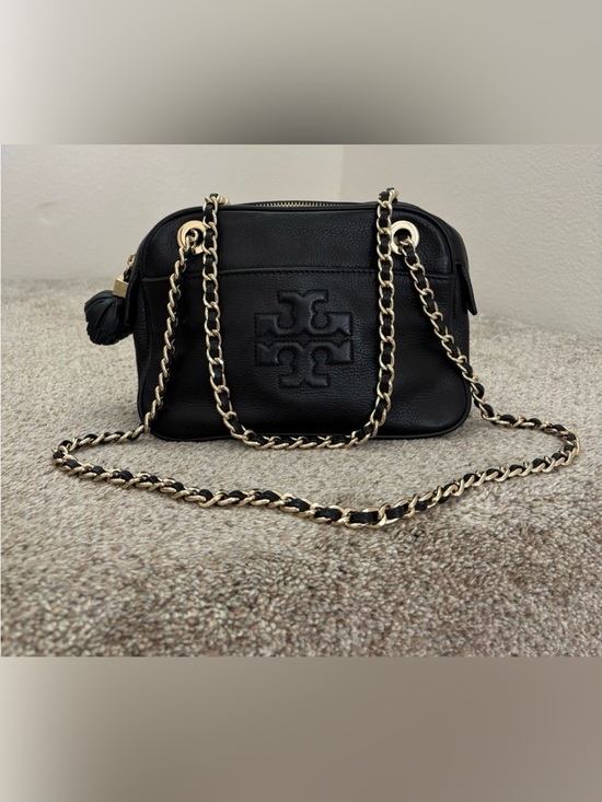 Tory Burch Handbags - Tory Burch Thea Chain Black Leather Crossbody Bag EXCELLENT CONDITION